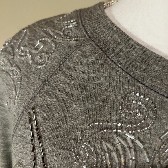 Dries Van Noten Long Sleeve Dragon Phoenix Beaded Tunic Sweatshirt Large Womens - Picture 7 of 7